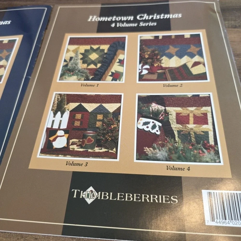 Thimbleberries Hometown Christmas Lot of 3 Volumes 2, 3 & 4‎ Recipes Quilting